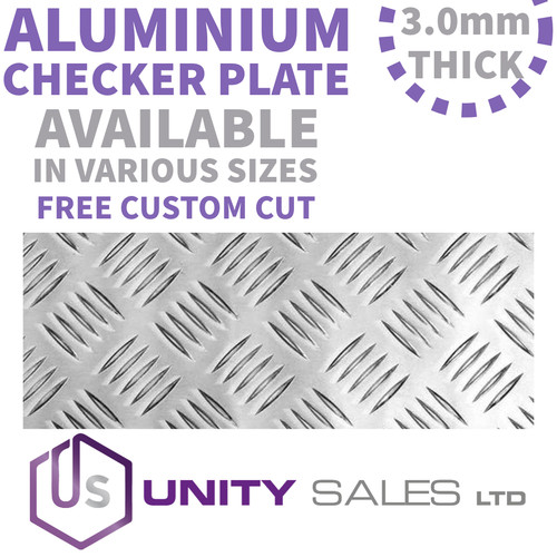 0mm aluminium floor chequer - 3.0mm,