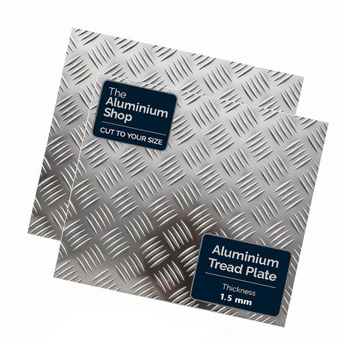 Aluminium tread plate chequer - aluminium,