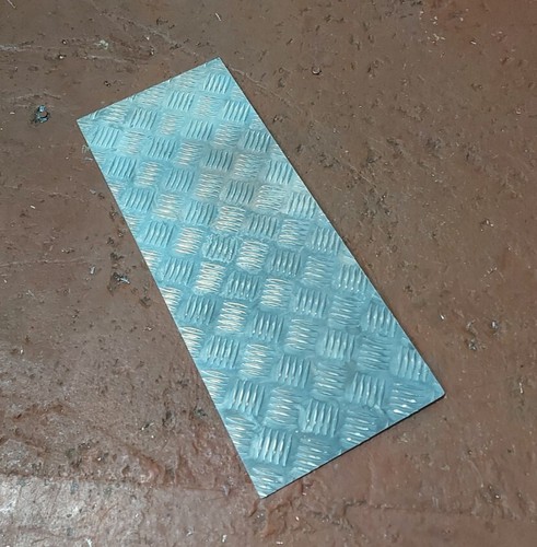 Aluminium chequer tread - chequer, plate