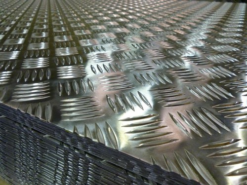 Aluminium bar treadplate - aluminium, 5