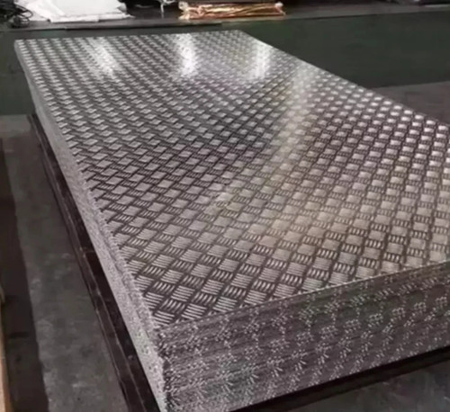 Aluminium bar chequer tread - chequer,